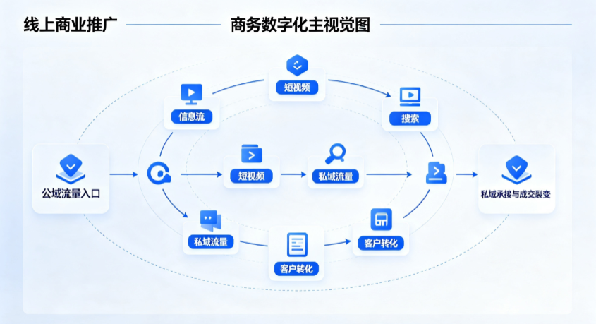 镇康县线上商业推广怎么做？全域流量闭环搭建与低成本转化实战指南